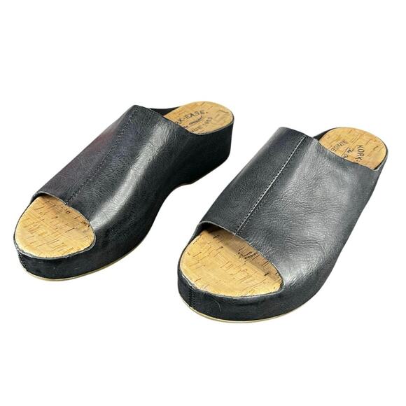 Kork Ease Women’s Yazmin Black Slip On Wedge Sandals Size US 9 - Picture 6 of 11